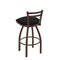 Holland Bar Stool Co 25" Low Back Swivel Counter Stool, Bronze Finish, Black Vinyl Seat 41125BZBlkVinyl - alternate 4